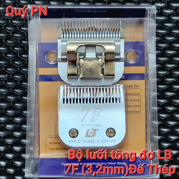 Bộ lưỡi tông đơ LB 7F (3,22mm) Đế Thép