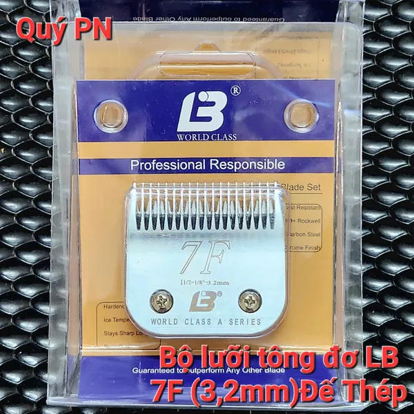 Bộ lưỡi tông đơ LB 7F (3,22mm) Đế Thép
