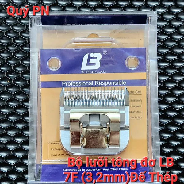 Bộ lưỡi tông đơ LB 7F (3,22mm) Đế Thép
