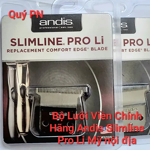 Bộ Lưỡi Viền Chính Hãng Andis Slimline Pro Li Mỹ nội địa