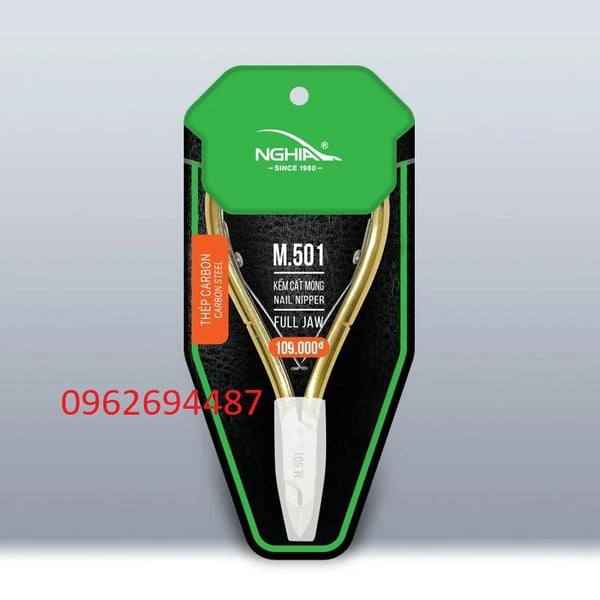 Kềm Nghĩa M501 - Kềm Cắt Móng 2 Chống Thép Chuyên Dụng Mạ Vàng