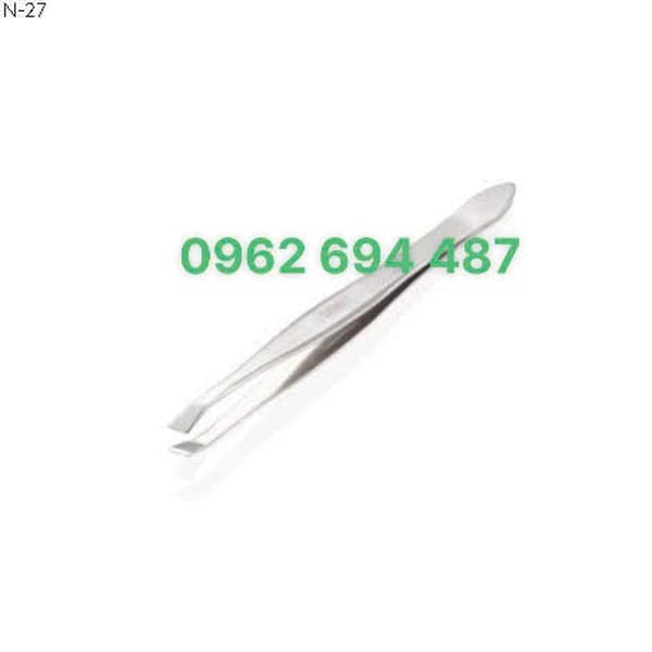 Kềm Nghĩa N.27 - Nhíp Nhổ Lông Mày Đầu Xéo Inox