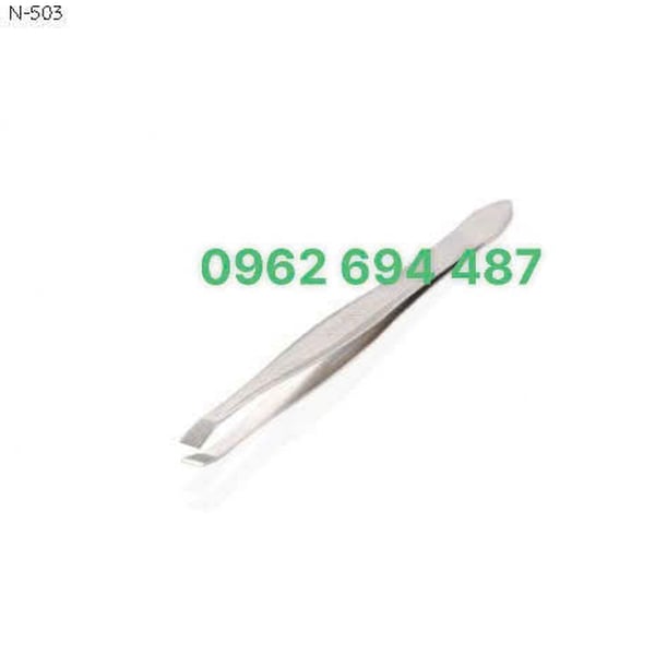 Kềm Nghĩa N.503 - Nhíp Nhổ Lông Mày Đầu Xéo Inox Cao Cấp