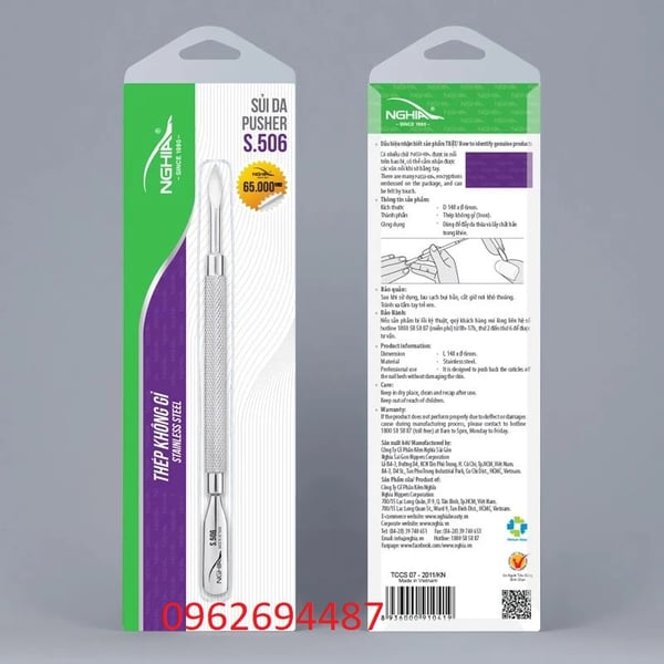 Kềm Nghĩa S.506 - Sủi Da 2 Đầu Thép Không Gỉ