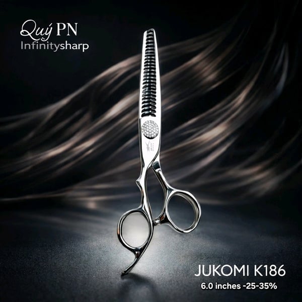 Kéo tỉa tóc Jukomi K186 tay trái 6.0inch (ăn 25-35%)