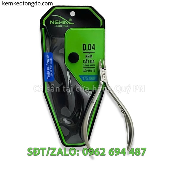 Kềm Nghĩa D04 – Lựa chọn tinh gọn cho thợ nail ưa sự linh hoạt