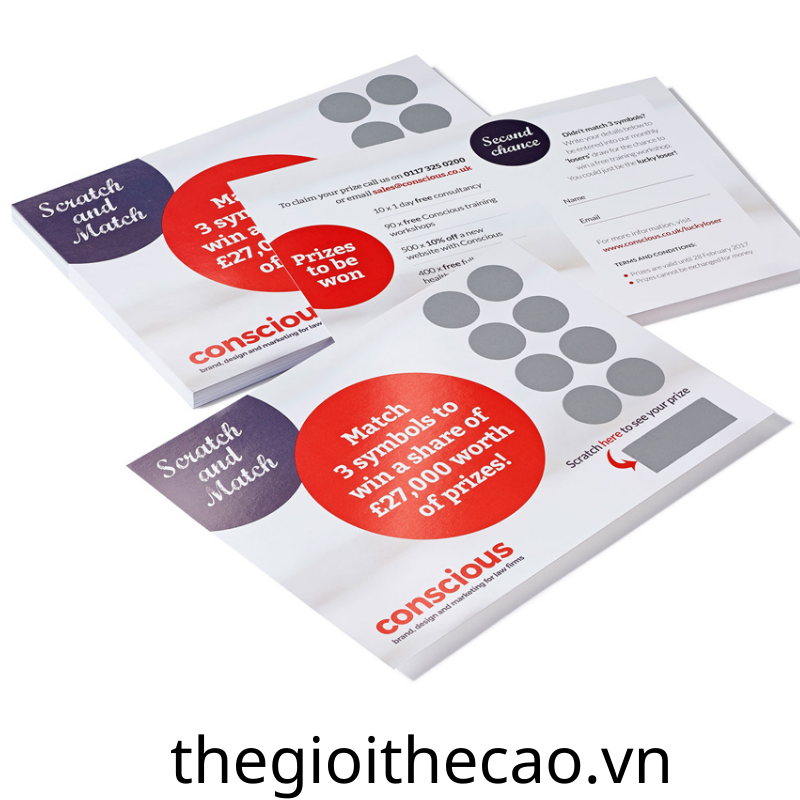 Dịch vụ in thẻ cào  Dịch vụ in thẻ cào