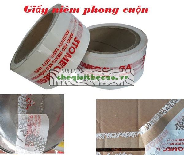 Giấy niêm phong dạng cuộn được sử dụng phổ biến Giấy niêm phong dạng cuộn được sử dụng phổ biến