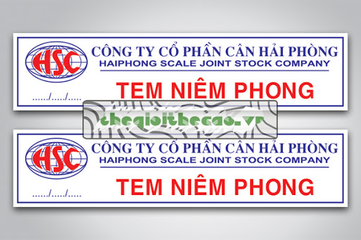 Mẫu tem niêm phong tại cảng Hải Phòng Mẫu tem niêm phong tại cảng Hải Phòng