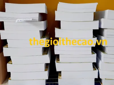 Thẻ cào chờ thành phẩm tại xưởng in thẻ cào khuyến mãi và trúng thưởng. Công ty TNHH TM DV Chấn Trần.