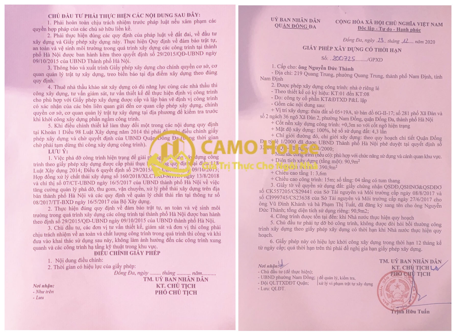 ho so xin giay phep xay dung ha noi 2021