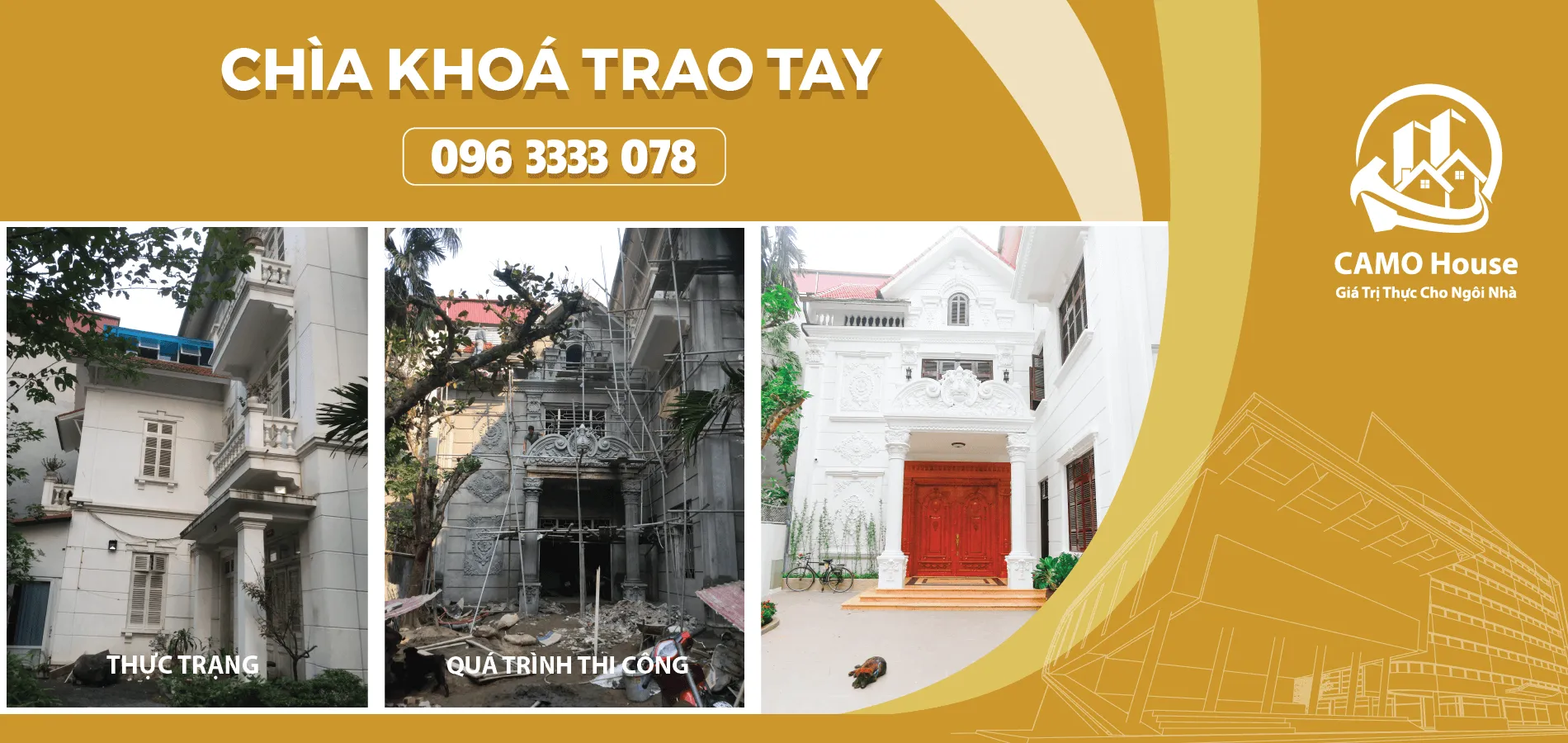 Chìa khoá trao tay bảo hành trọn đời