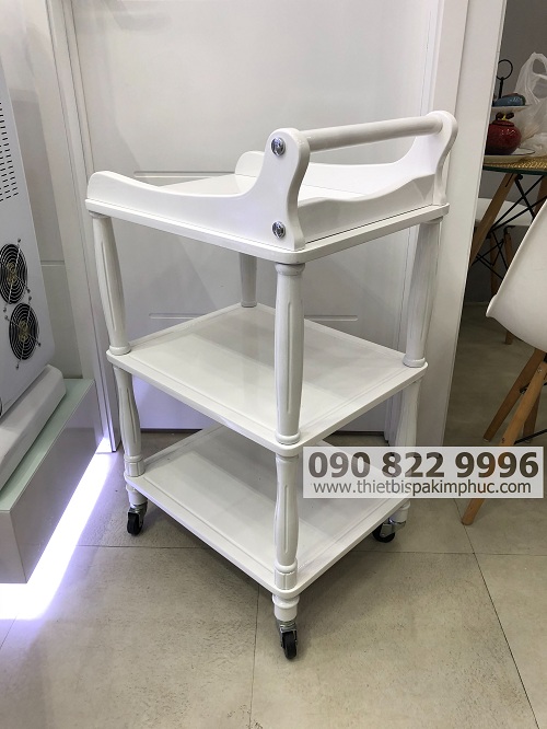 Xe Đẩy Dụng Cụ Spa Bằng Gỗ Cao Cấp Xe Đẩy Dụng Cụ Spa Bằng Gỗ Cao Cấp
