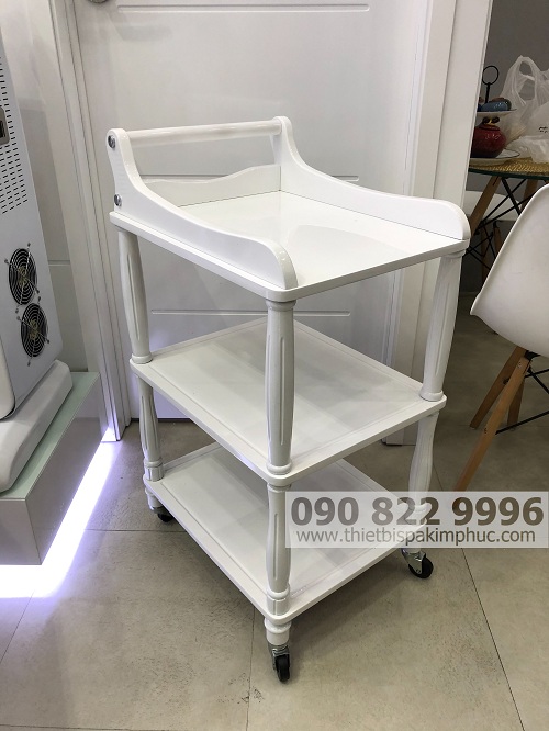 KỆ GỖ ĐỂ DỤNG CỤ SPA 3 TẦNG CAO CẤP KỆ GỖ ĐỂ DỤNG CỤ SPA 3 TẦNG CAO CẤP