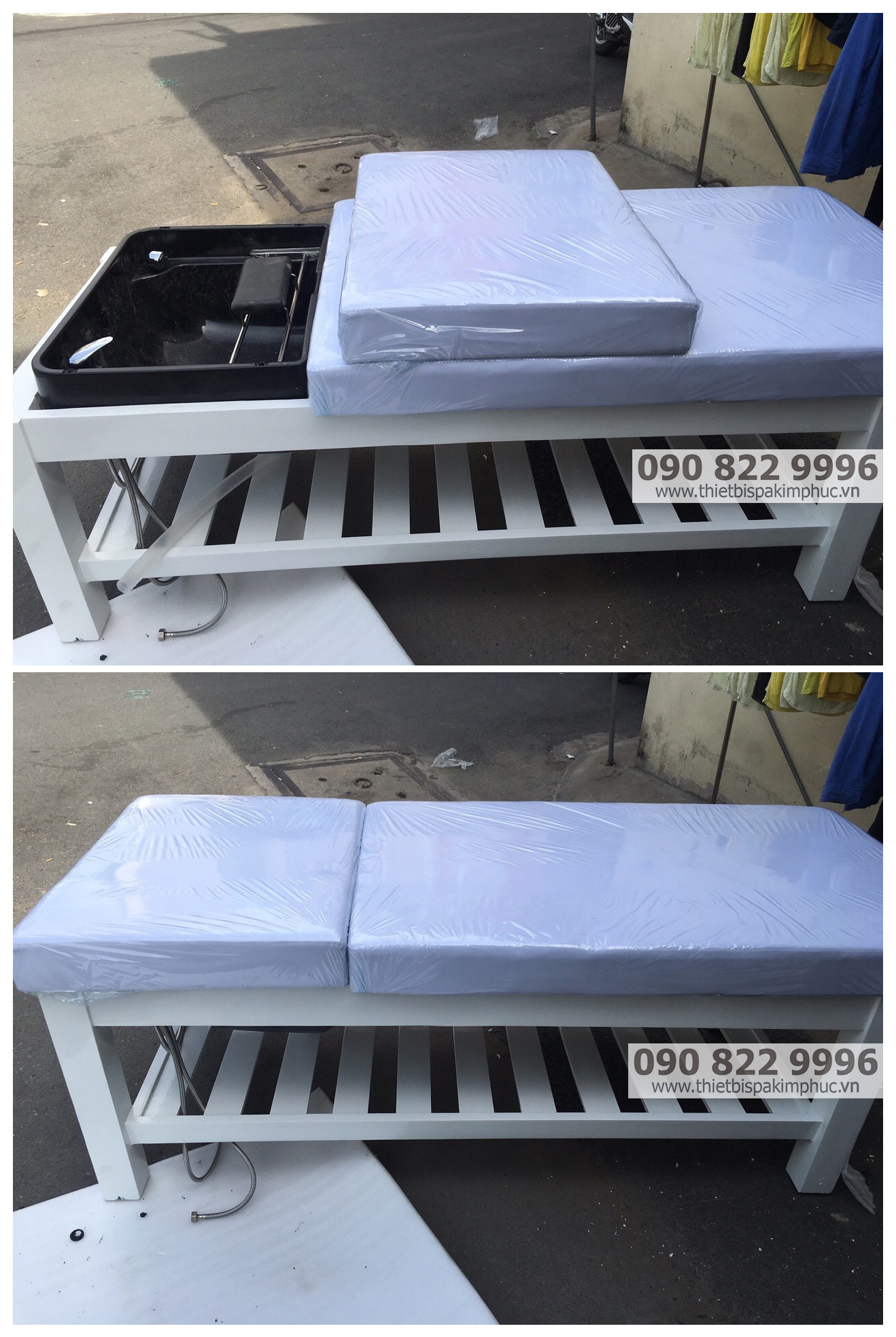 Giường Gỗ Massage Gội Đầu 2in1 Giường Gỗ Massage Gội Đầu 2in1