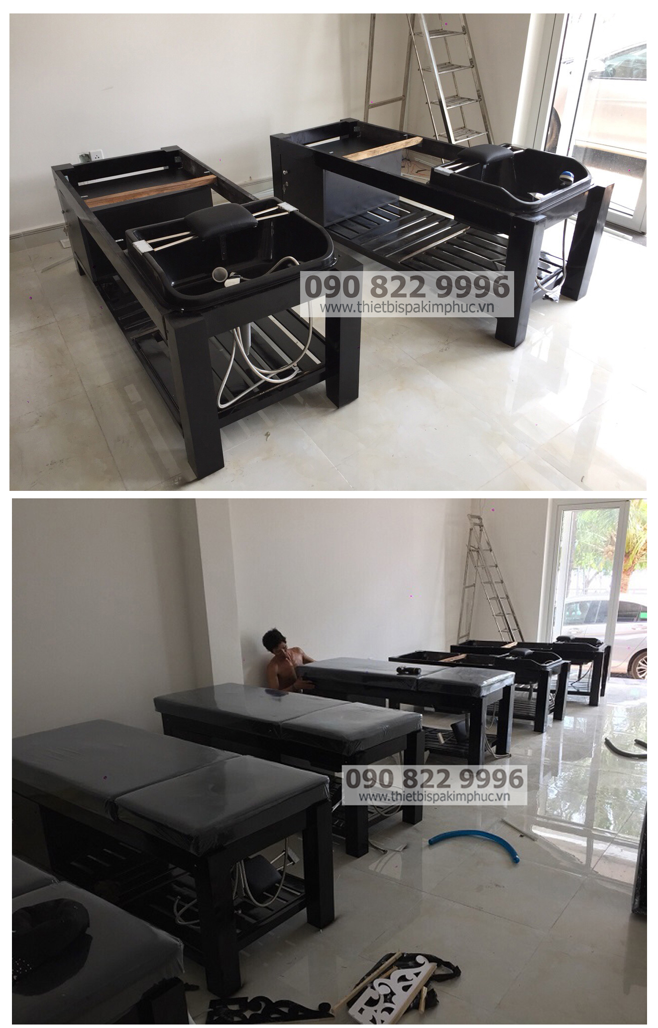 Giường Gỗ Massage Gội Đầu 2in1 Giường Gỗ Massage Gội Đầu 2in1