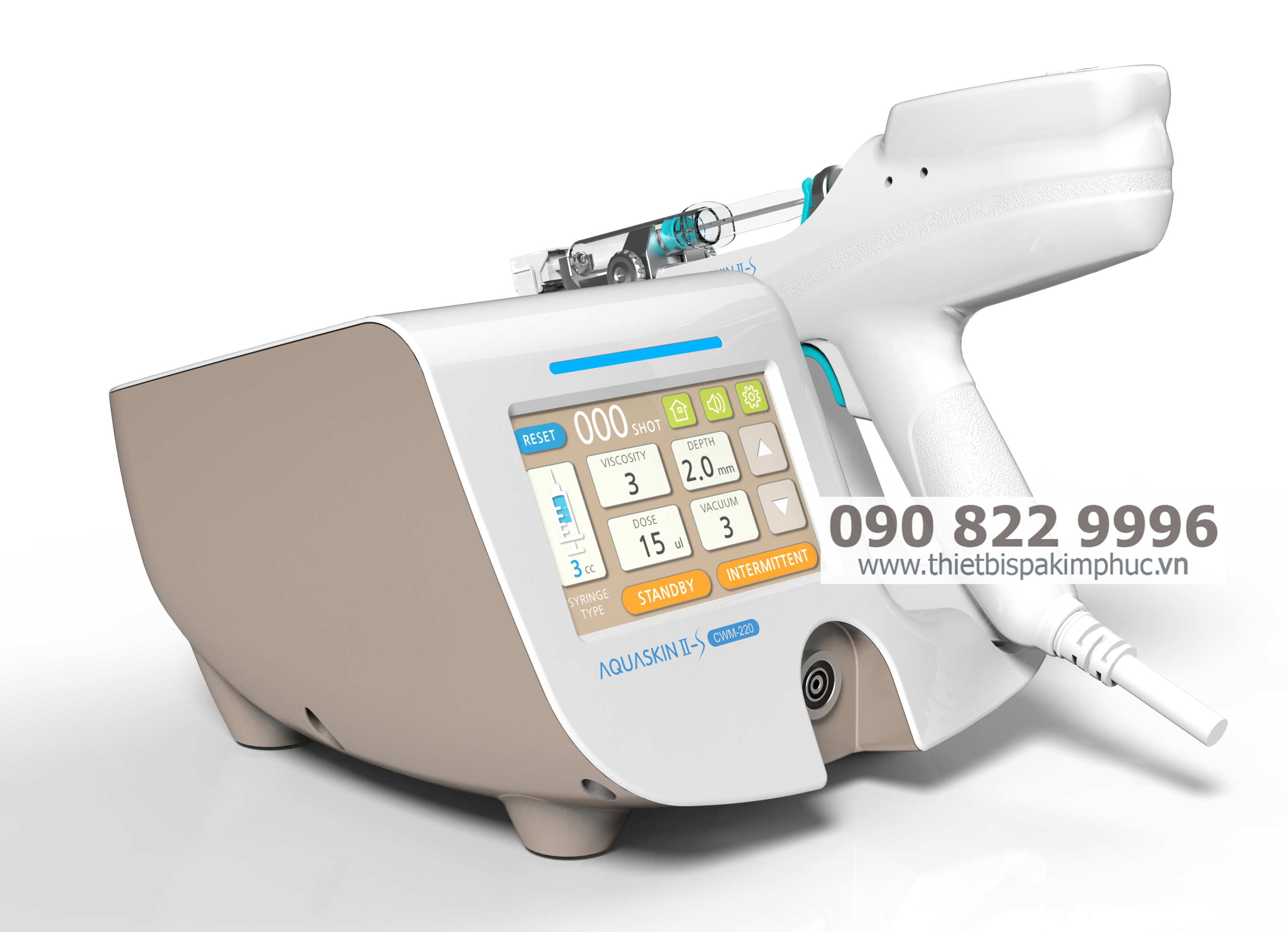 MÁY TIÊM DƯỠNG CHẤT AQUA SKIN II KOREA MÁY TIÊM DƯỠNG CHẤT AQUA SKIN II KOREA