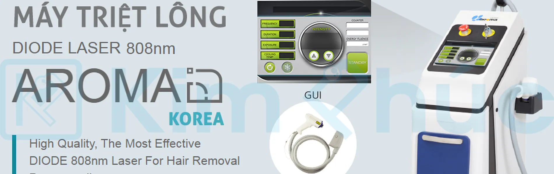 Máy triệt lông laser diode Aroma Korea