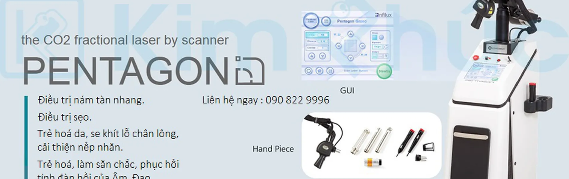 máy laser co2 Fractional Pentagon Korea