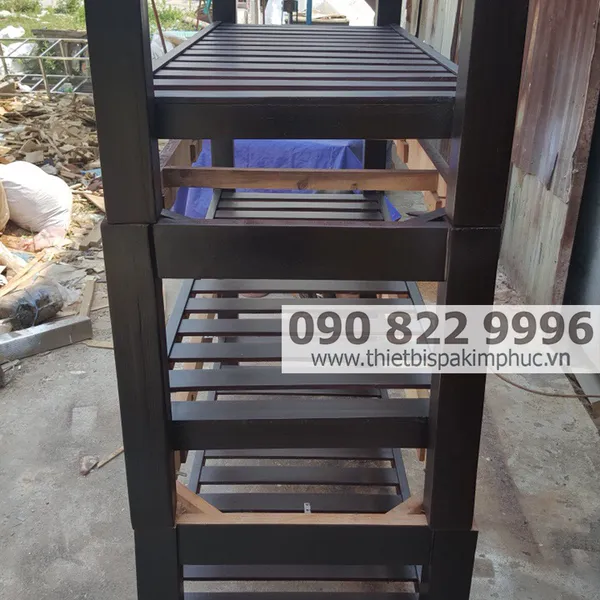 Giường Gỗ Massage Spa Có Tủ