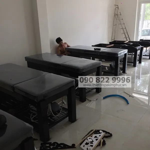 Giường Gỗ Massage Gội Đầu 2in1