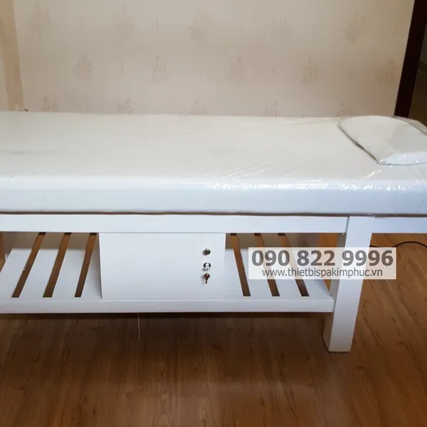 Giường Gỗ Massage Spa Thụt Đầu