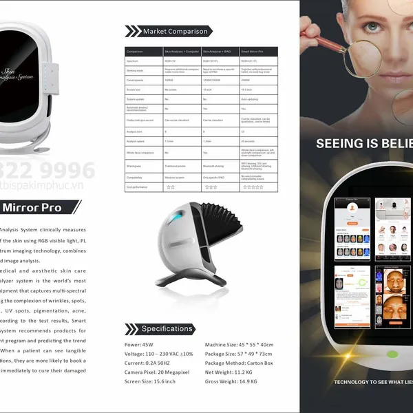 Máy Phân Tích Da Smart Mirror Pro M3