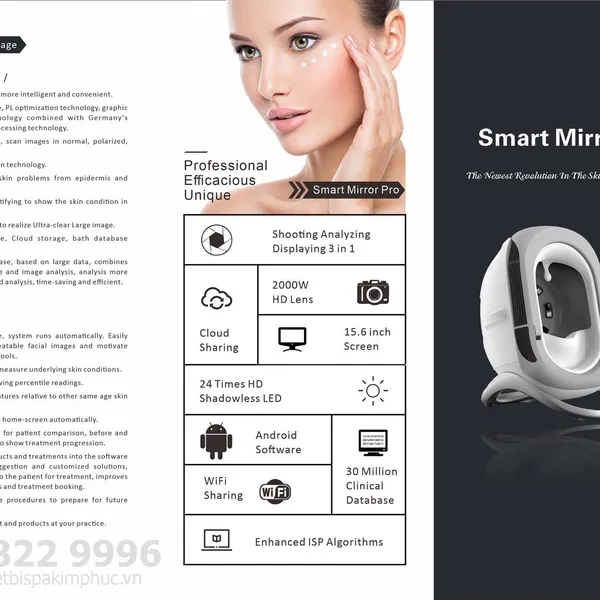 Máy Phân Tích Da Smart Mirror Pro M3