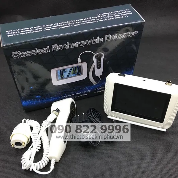 Máy Soi Da Mini có màn hình LCD