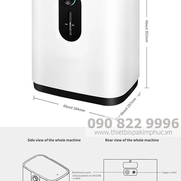 Máy Tạo Oxy Hidgeem Plus 7L ZY-1Z