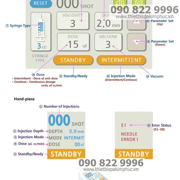 Máy Tiêm Dưỡng Chất Aqua Skin II Korea