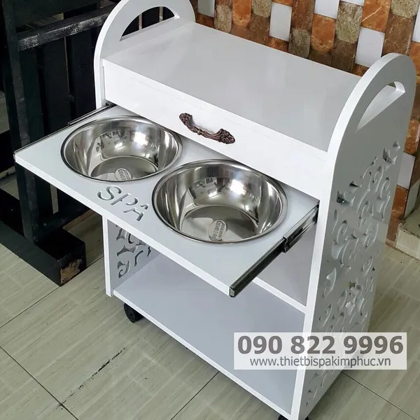 Xe Đẩy Dụng Cụ Spa 3 Tầng