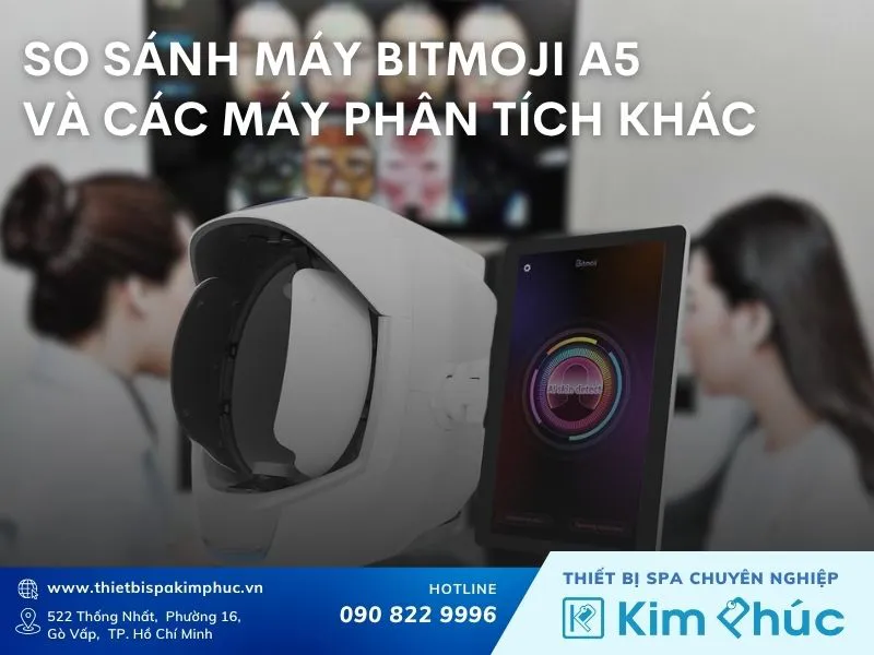 Bitmoji A5 so với các máy phân tích da khác ở nhiều tiêu chí đánh giá