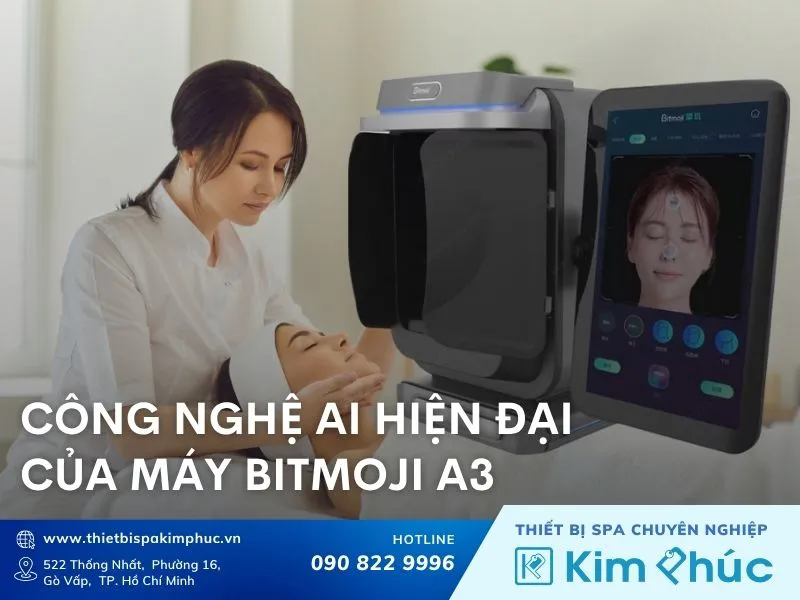 Công nghệ AI máy phân tích da Bitmoji A3 hoạt động như thế nào?