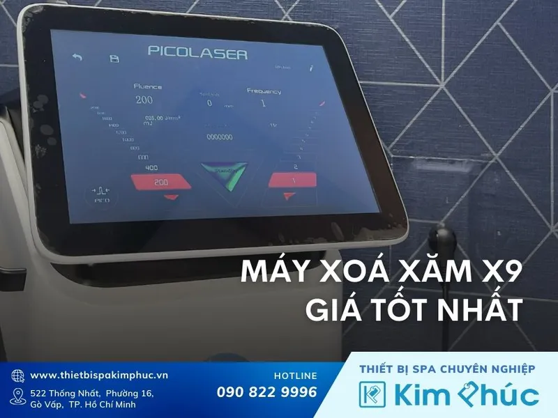 Máy xóa xăm X9 giá tốt nhất cùng chính sách hàng đầu