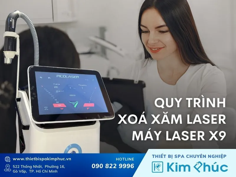 Tìm hiểu quy trình xóa xăm laser X9 an toàn chuẩn y khoa