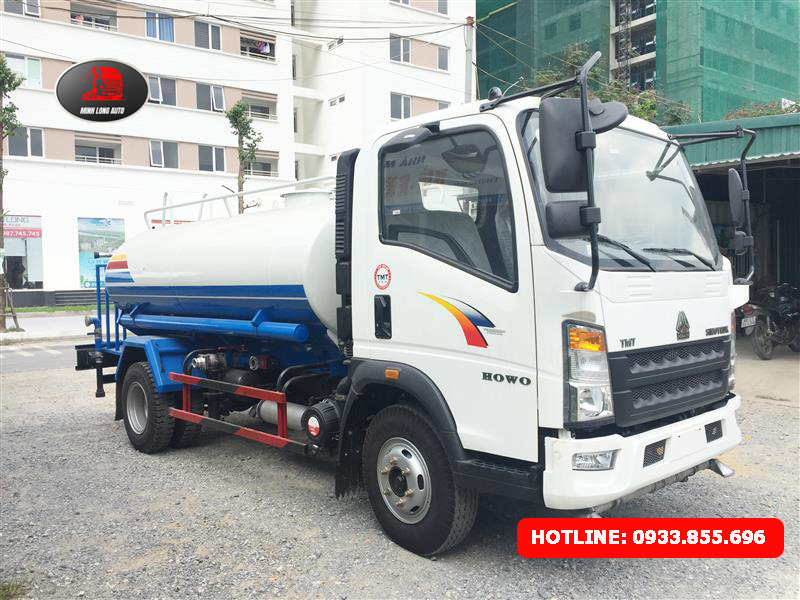 Báo giá xe bồn phun nước rửa đường 6 khối Howo mới nhất | #1 Bán Xe bồn phun nước rửa đường tưới cây 6 khối Howo