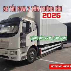 XE TẢI FAW 7 TẤN THÙNG KÍN CAO 2M52