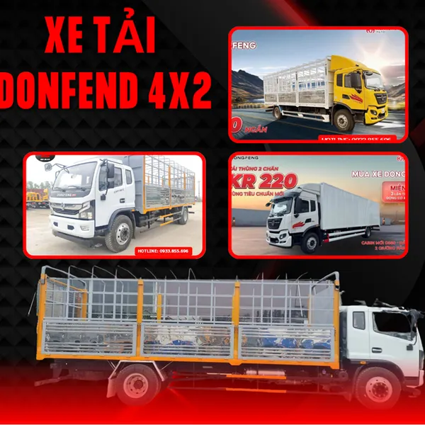 CÁC DÒNG XE TẢI DONGFENG 4X2