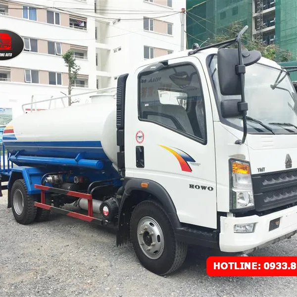 XE BỒN PHUN NƯỚC RỬA ĐƯỜNG TƯỚI CÂY 6 KHỐI HOWO