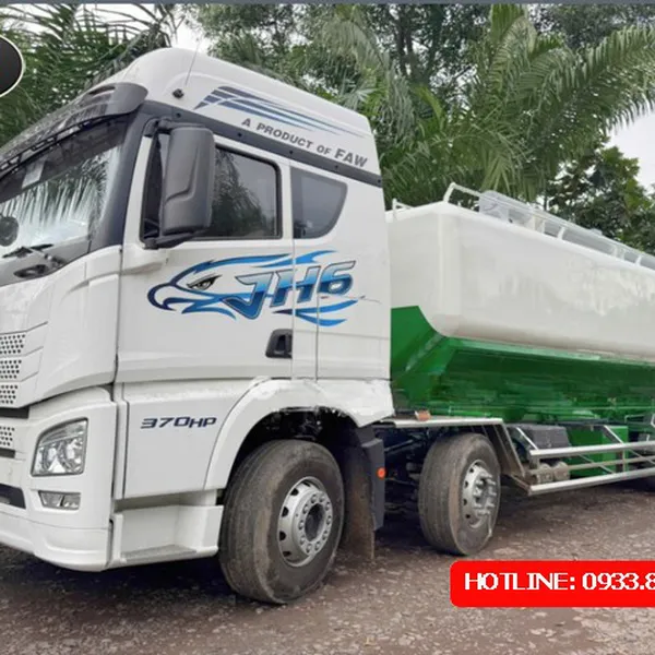 XE BỒN CÁM TRỤC VÍT 29 KHỐI FAW 370HP (4 CHÂN)