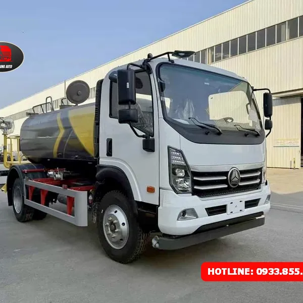 XE BỒN PHUN NƯỚC RỬA ĐƯỜNG TƯỚI CÂY 5 KHỐI HOWO