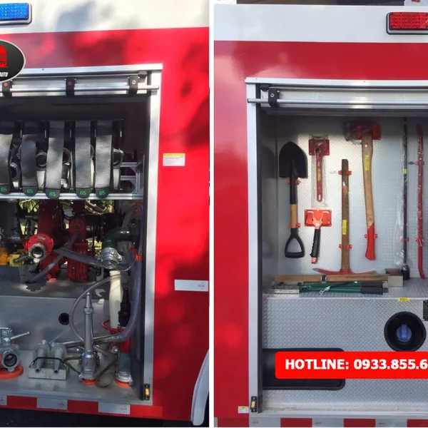 XE CỨU HỎA CHỮA CHÁY DONGFENG 4 KHỐI ( 4M3)