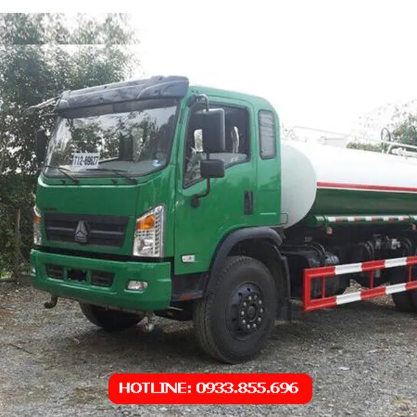 XE BỒN PHUN NƯỚC RỬA ĐƯỜNG TƯỚI CÂY 9 KHỐI HOWO