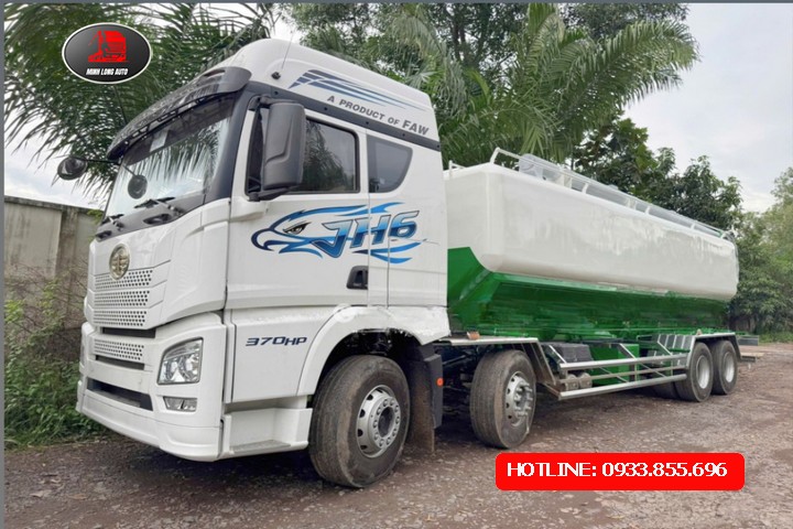 XE BỒN CHỞ CÁM 29 M³ FAW 370HP – ĐỘNG CƠ MẠNH MẼ, TIẾT KIỆM NHIÊN LIỆU