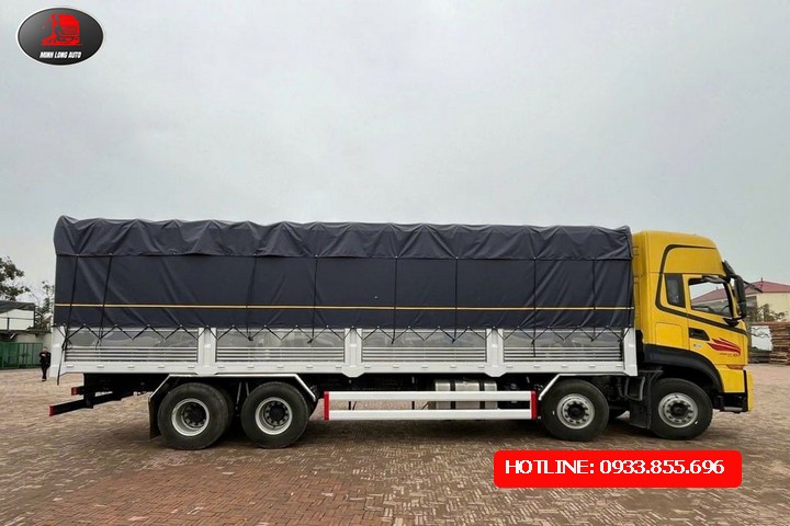 XE TẢI DONGFENG 4 CHÂN KL340 17.5 TẤN CABIN CAO