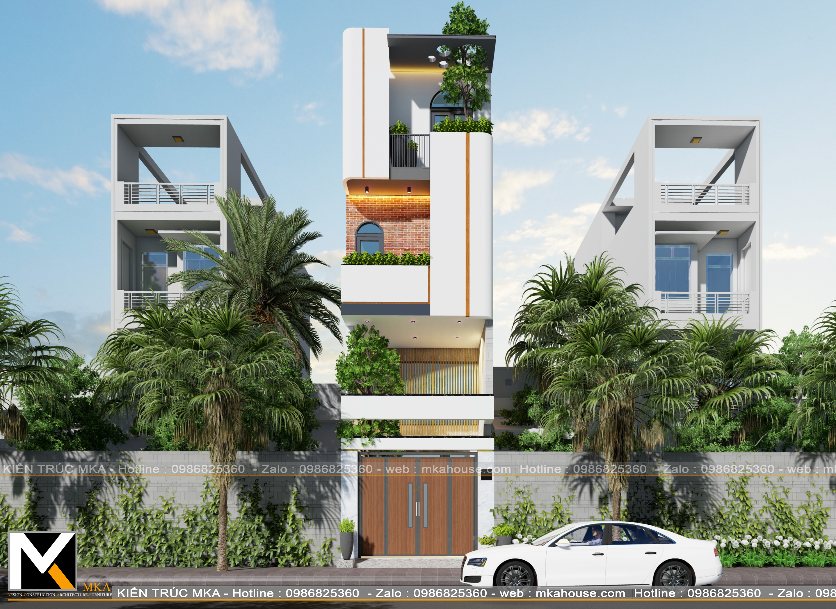 Thiết kế tổng quan nhà phố hiện đại của anh Tiến, Quận 12 Thiết kế tổng quan nhà phố hiện đại của anh Tiến, Quận 12