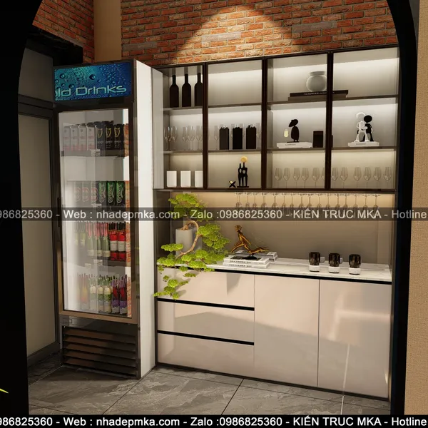 Thiết kế thi công nội thất nhà hàng chay -Vinhome GrandPark