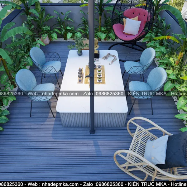 Thiết kế thi công nội thất nhà hàng chay -Vinhome GrandPark