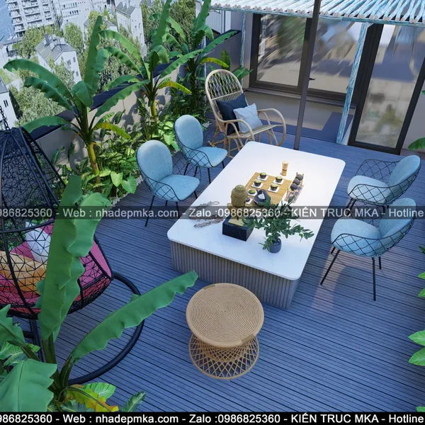 Thiết kế thi công nội thất nhà hàng chay -Vinhome GrandPark